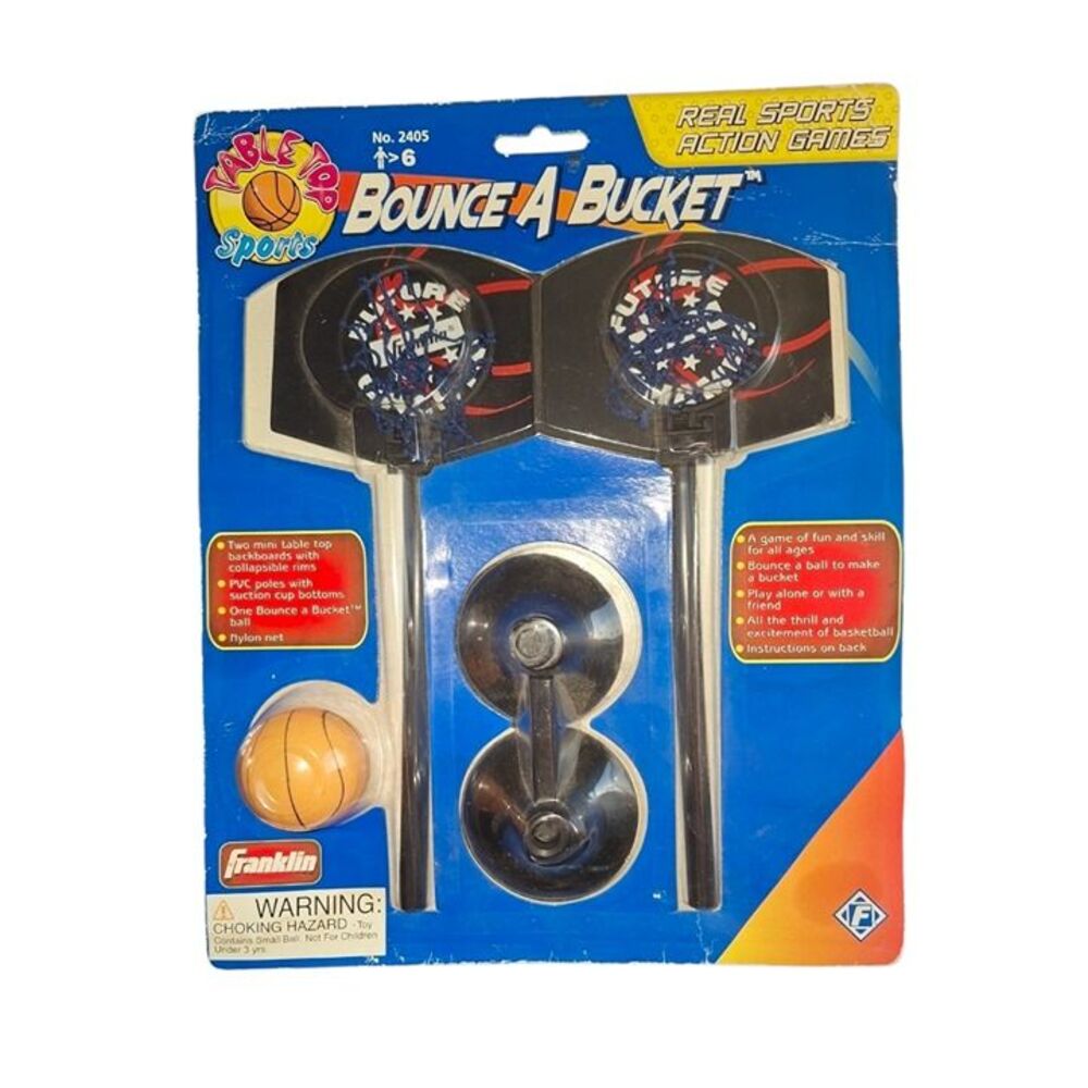Vintage Franklin Sports "Bounce A Bucket" Tabletop Basketball Game - Sealed NIB
